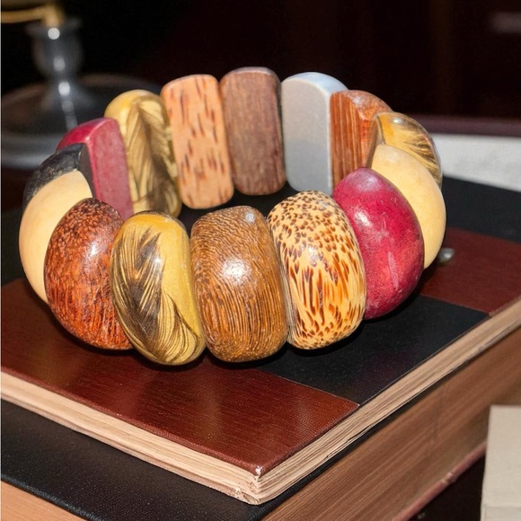 Handmade Jewelry - vintage wood bracelet‎